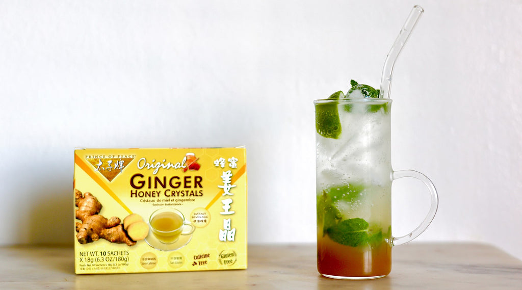 A fun fizz Ginger Lime Mint Sparkling Water Prince of Peace Ent Inc