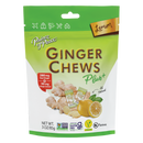 Prince of Peace Ginger Chews Plus+, Lemon, 3oz-front panel.