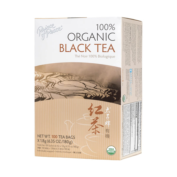 Prince of Peace Organic Black Tea, 100 tea bags